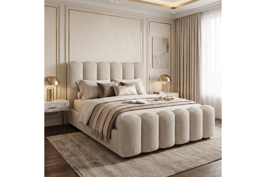 Pat Tapițat AMOS SIRI – Design Impunător cu Forme Rotunjite