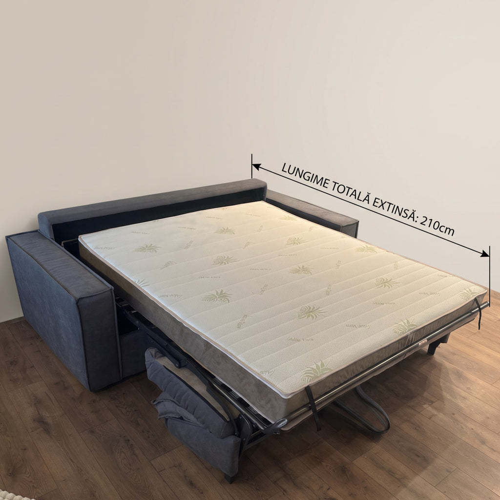 Canapea extensibilă TERTZA C2, cu saltea 120x190x20 cm