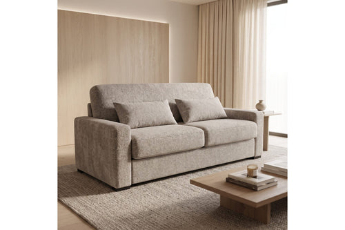 Canapea Extensibilă SECONDA – Saltea Inclusă 22 cm și 2 Perne Decorative