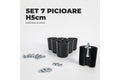 Set 7 Picioare pentru Pat cu Lada de Depozitare (H=5 cm)