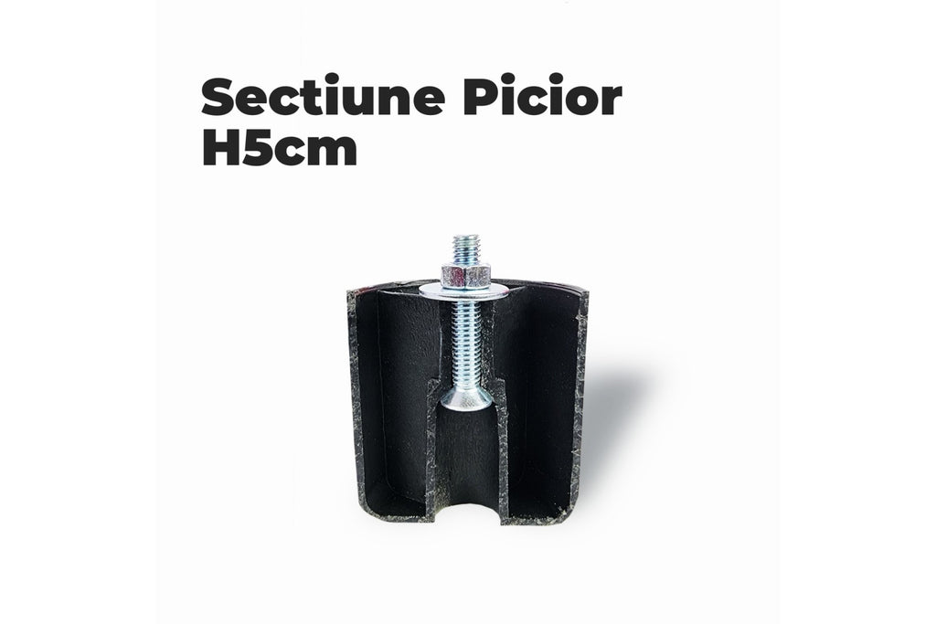 Set 7 Picioare pentru Pat cu Lada de Depozitare (H=5 cm)