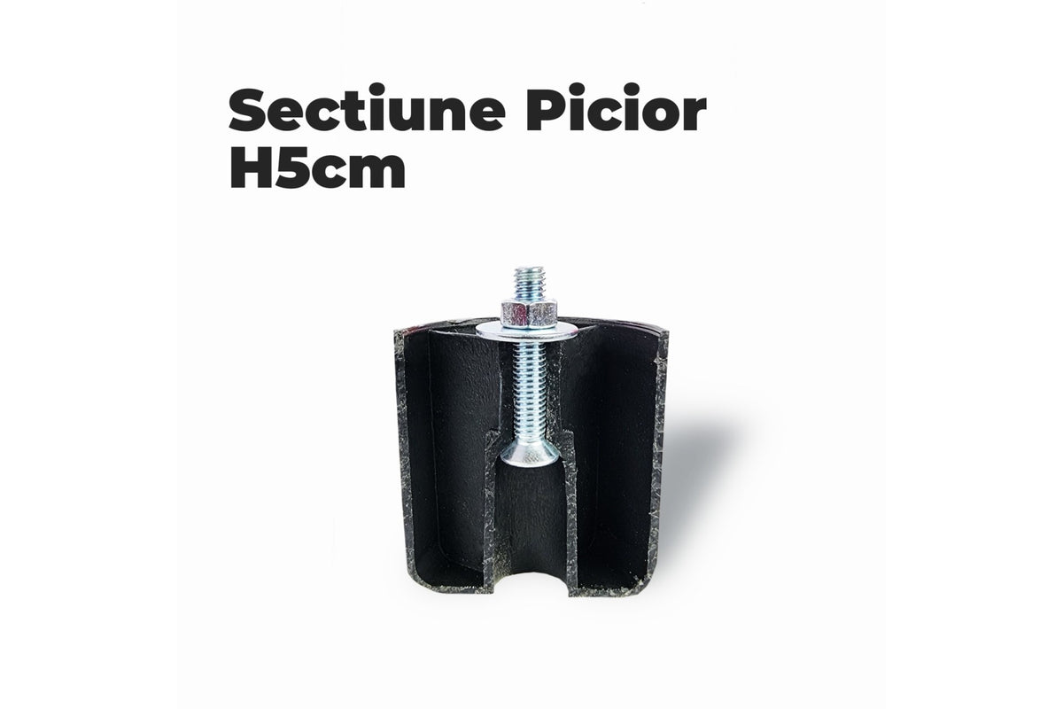 Set 7 Picioare pentru Pat cu Lada de Depozitare (H=5 cm)