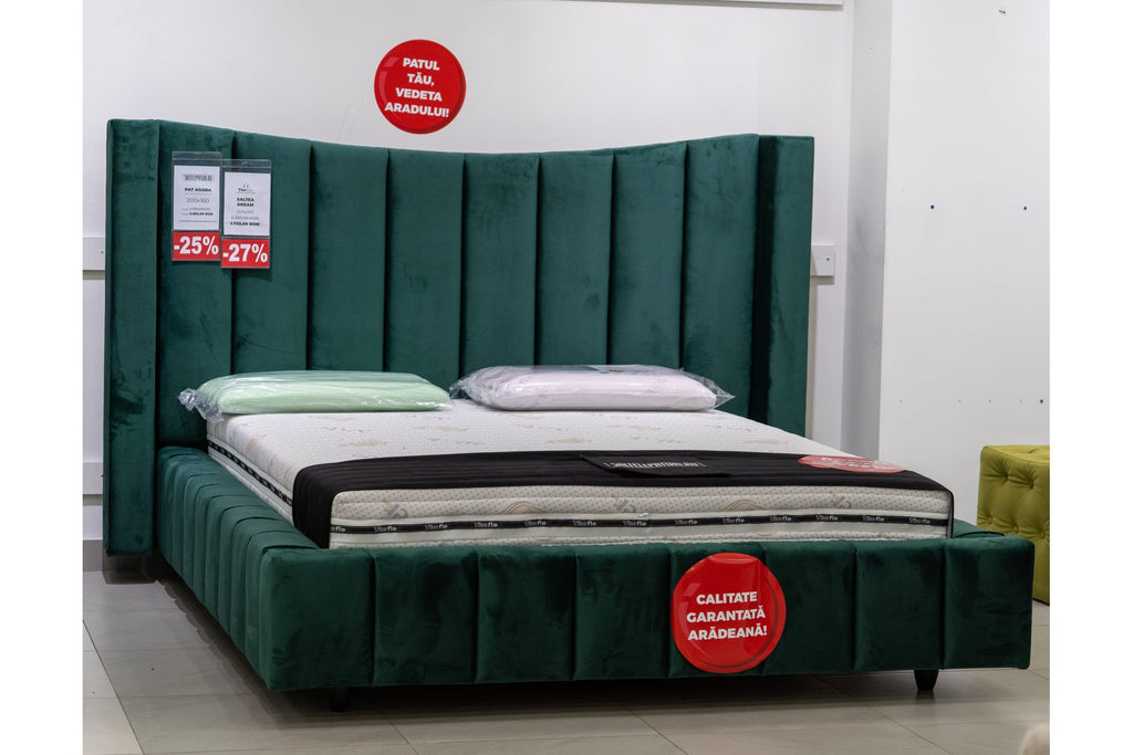 Pat Tapițat AGORA – Design Spectaculos cu Aripi