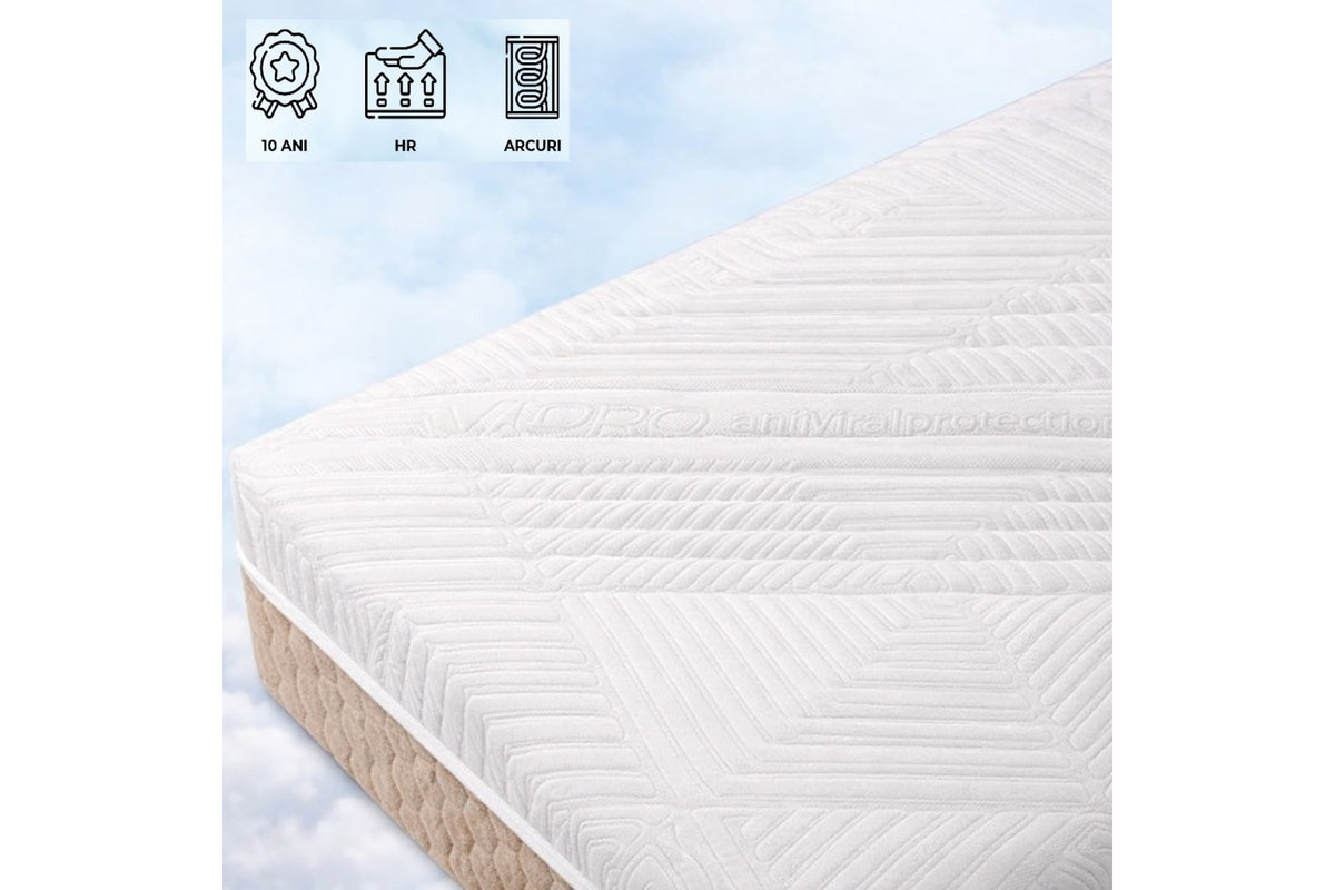 Saltea SUPER SPRING HOTEL HR, 26cmSaltea SUPER SPRING HOTEL HR 26 cm – Tehnologie Pocket, Spuma HR si Confort Premium