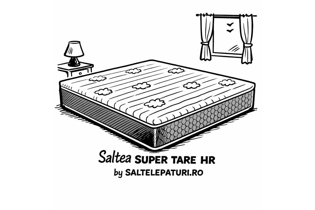 Saltea SUPER TARE HR 25 cm – Elasticitate Inteligenta, Suport Ferm si Husa Clima Wool