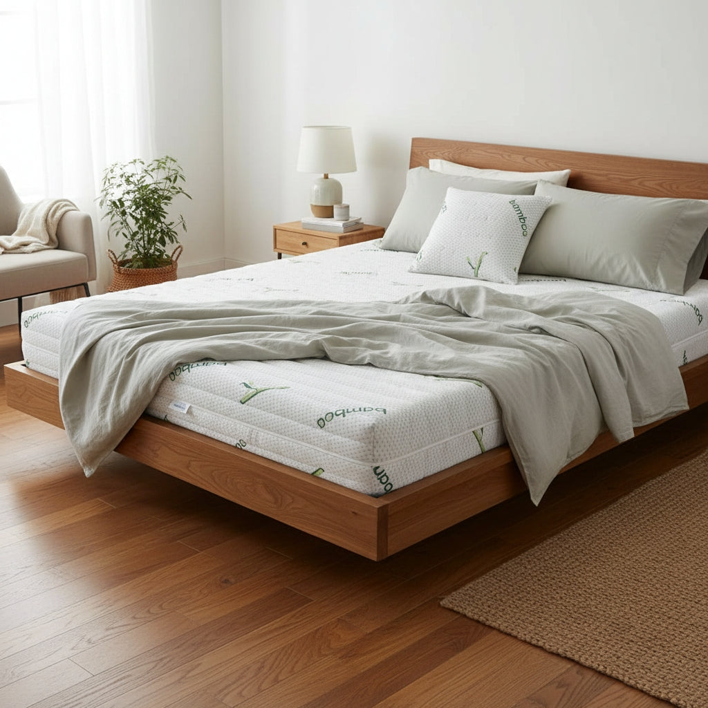 Saltea BIANCO 160x200, 20 cm – Reversibila, Ortopedica si Husa cu Fibre de Bambus