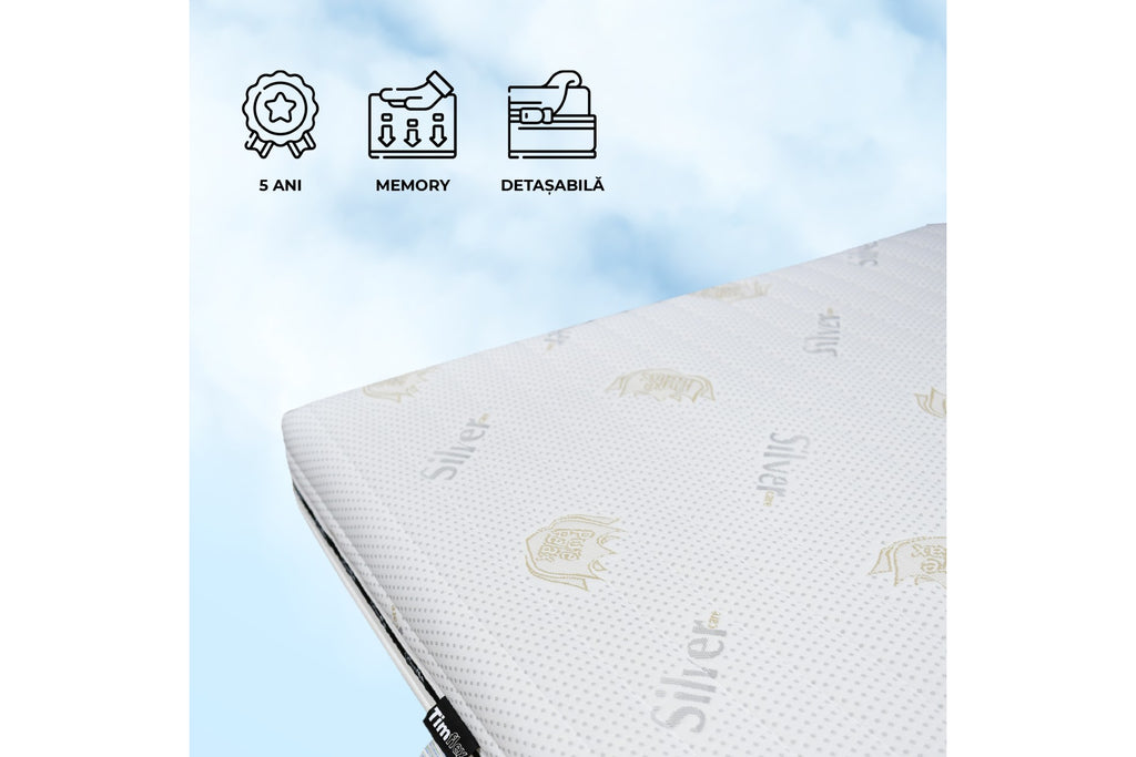 Saltea VITALITY MEMORY 5, 20 cm – Spuma cu Memorie, Suport Ortopedic si Ventilatie Activa