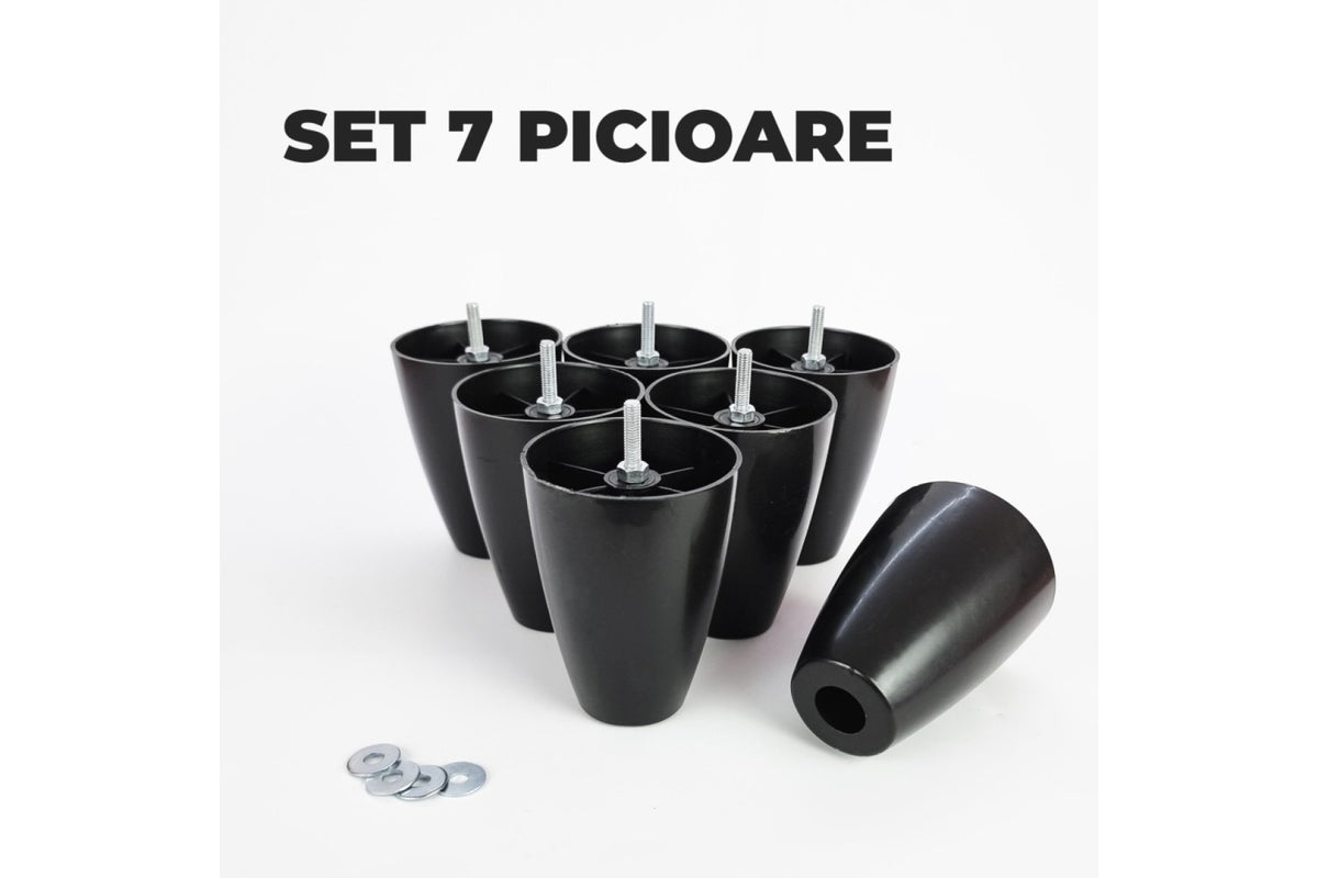 Set Picioare pentru Pat cu Lada de Depozitare (H=12 cm)