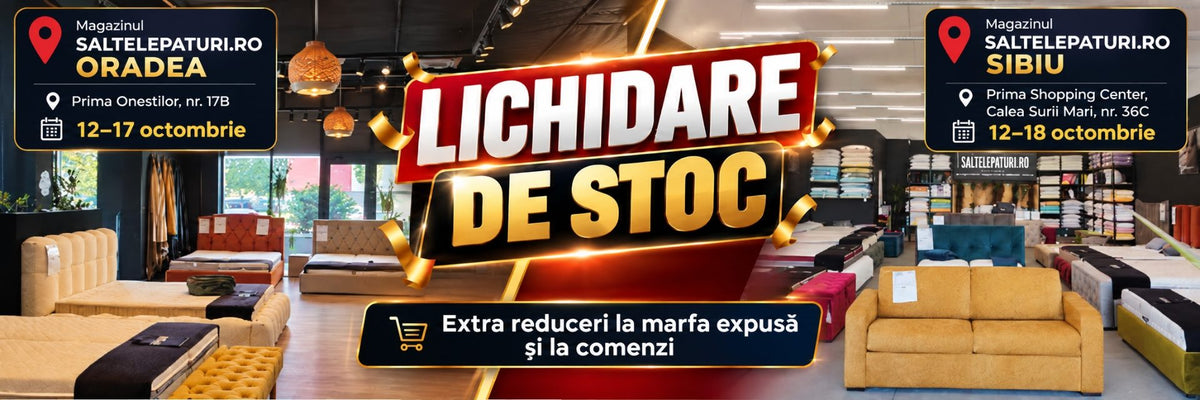 Lichidare de stoc Oradea și Sibiu