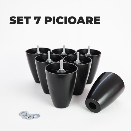 Set picioare pentru pat cu lada de depozitare, H=12cm