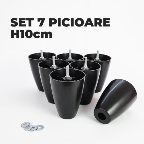 Set picioare pentru pat cu lada de depozitare, H=10cm